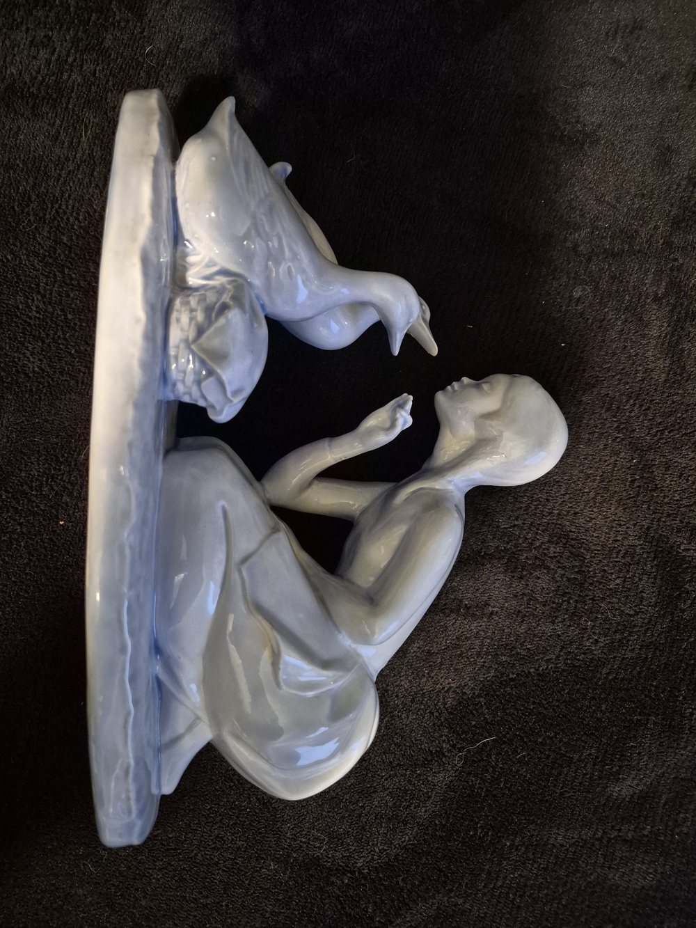 ​Vintage Signed Ruth Tinney Studio Pottery Woman with Geese